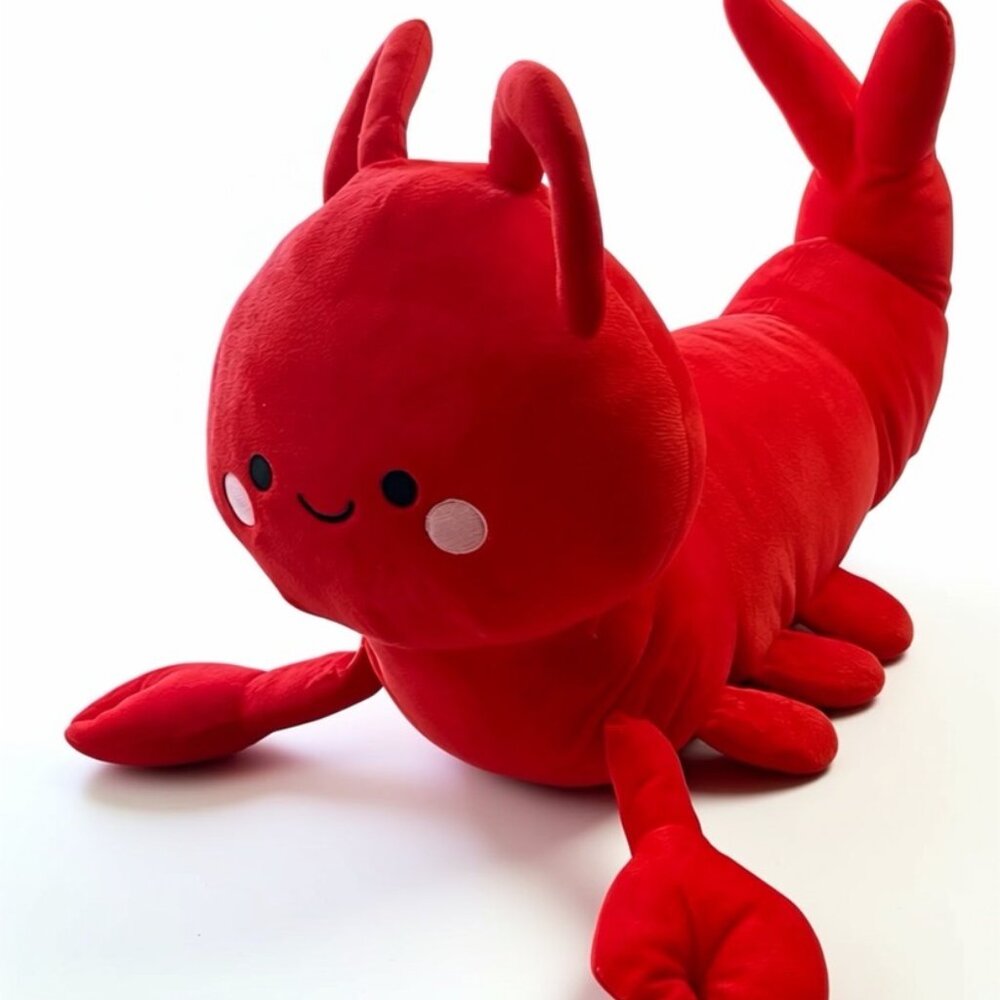 Mimicoco Large Shrimp Lobster Plush Washable Stuffed Animal Toy 24” RARE